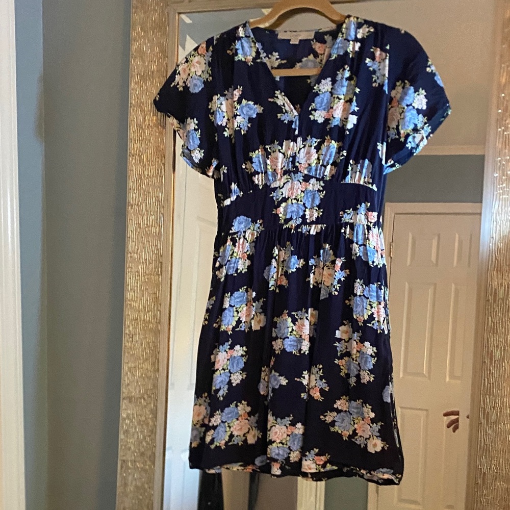 Floral Navy Dress
